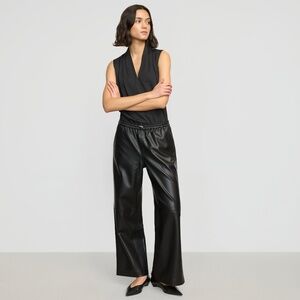 Modern Citizen Lianne Drawstring Vegan Leather Pant Size SBlack / S